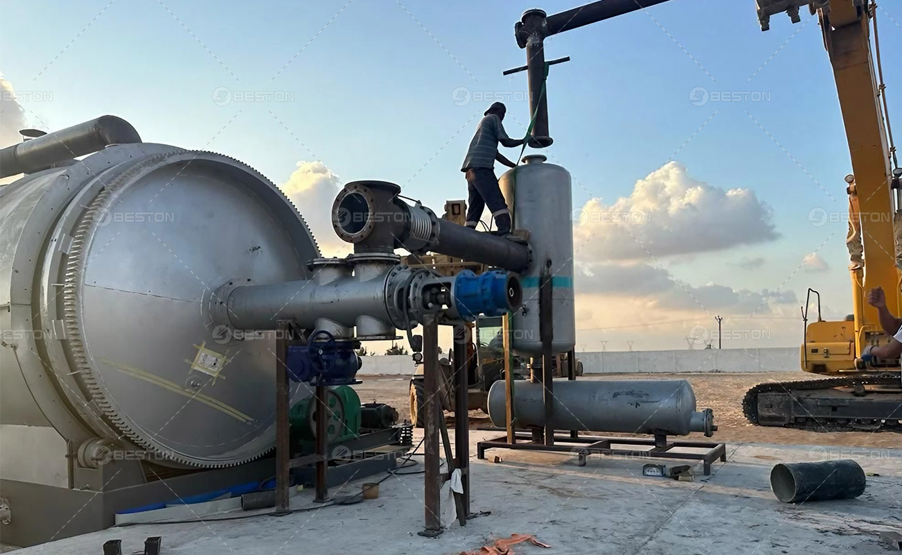 Install BLJ-16 Oil Sludge Pyrolysis Plant in Libya in 2023